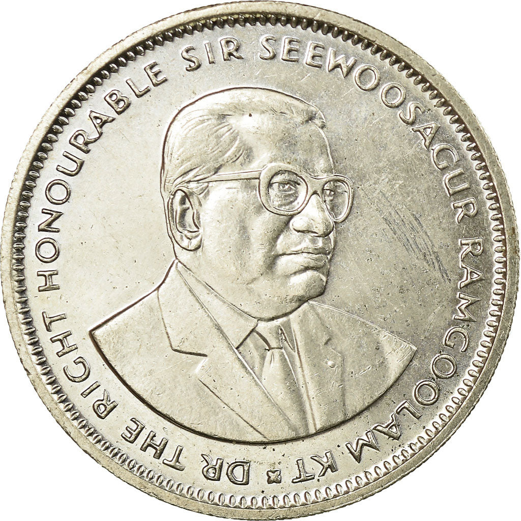Coin, Mauritius, Rupee, 1994, AU(55-58), Copper-nickel, KM:55