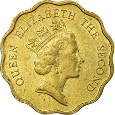 Moneta, Hong Kong, Elizabeth II, 20 Cents, 1990, BB, Nichel-ottone, KM:59