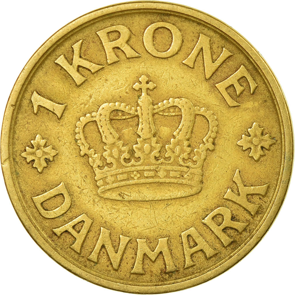 Coin, Denmark, Christian X, Krone, 1940, Copenhagen, EF(40-45), Aluminum-Bronze
