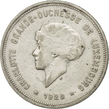 LUXEMBOURG, 5 Francs, 1929, KM #38, AU(50-53), Silver, 27.8, 7.93