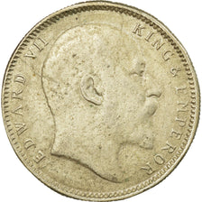 Coin, INDIA-BRITISH, Edward VII, Rupee, 1906, VF(30-35), Silver, KM:508