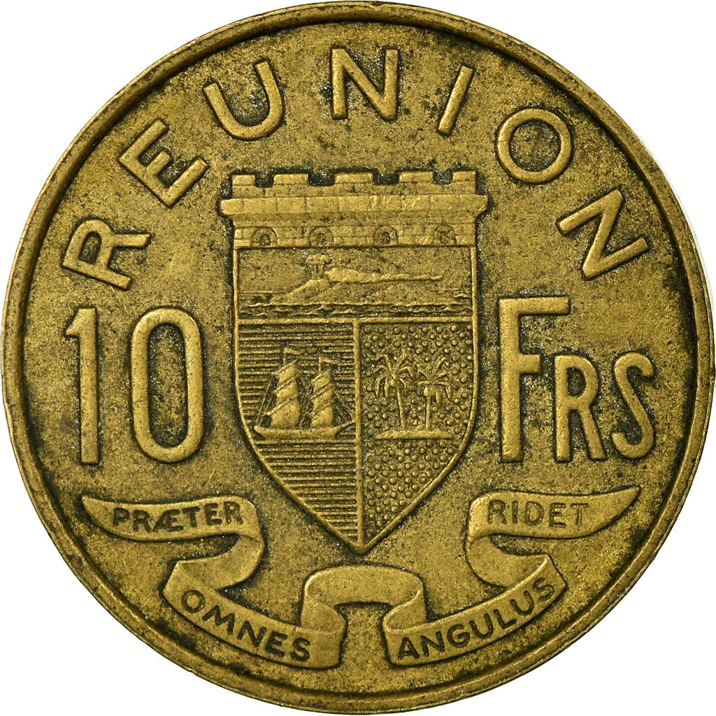Monnaie, Réunion, 10 Francs, 1955, TTB, Aluminum-Bronze, KM:10