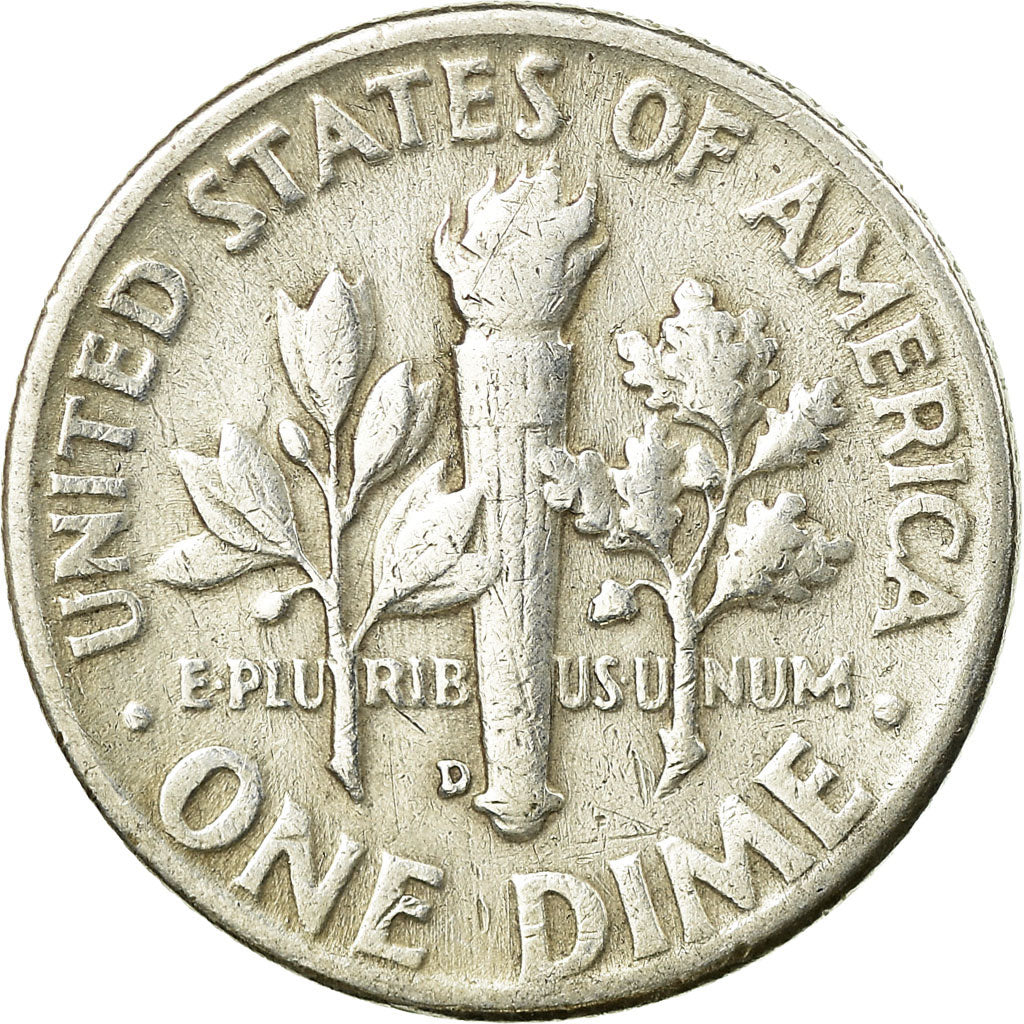 Moneta, Stati Uniti, Roosevelt Dime, Dime, 1957, U.S. Mint, Denver, BB, Argento