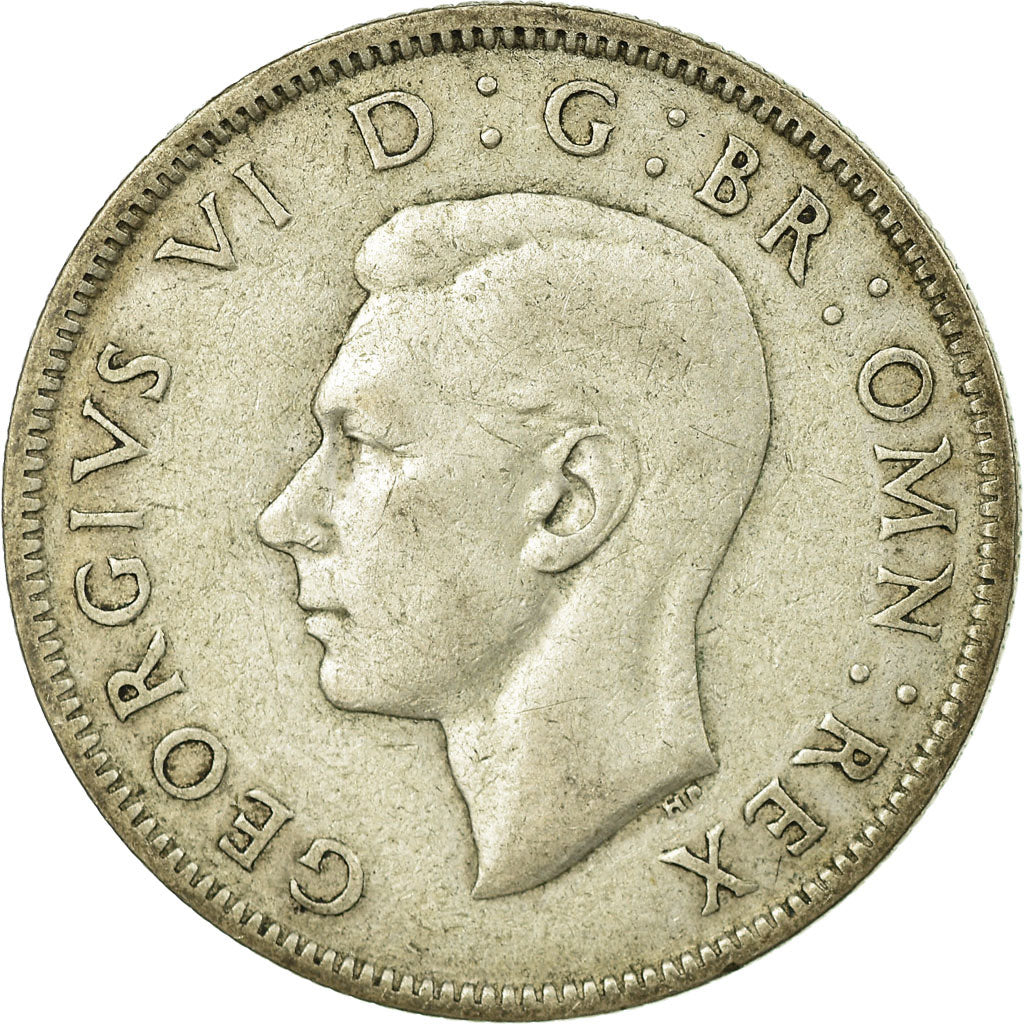 Coin, Great Britain, George VI, Florin, Two Shillings, 1942, VF(30-35), Silver