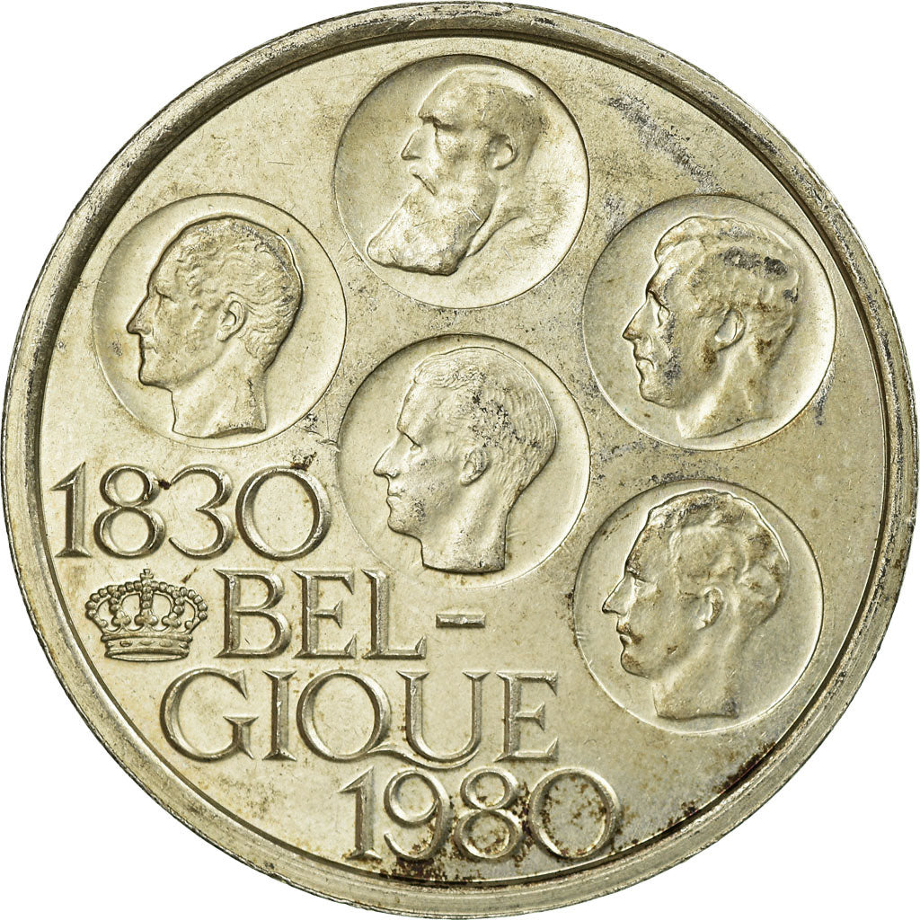 Coin, Belgium, 500 Francs, 500 Frank, 1980, Brussels, EF(40-45), Silver Clad