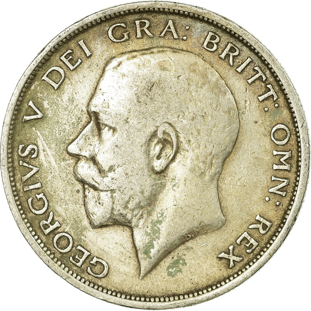 Coin, Great Britain, George V, 1/2 Crown, 1919, VF(20-25), Silver, KM:818.1