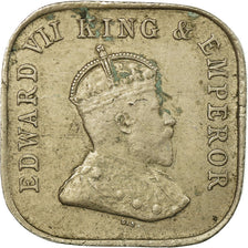 Coin, Ceylon, Edward VII, 5 Cents, 1909, EF(40-45), Copper-nickel, KM:103