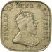 Coin, Ceylon, Edward VII, 5 Cents, 1909, EF(40-45), Copper-nickel, KM:103