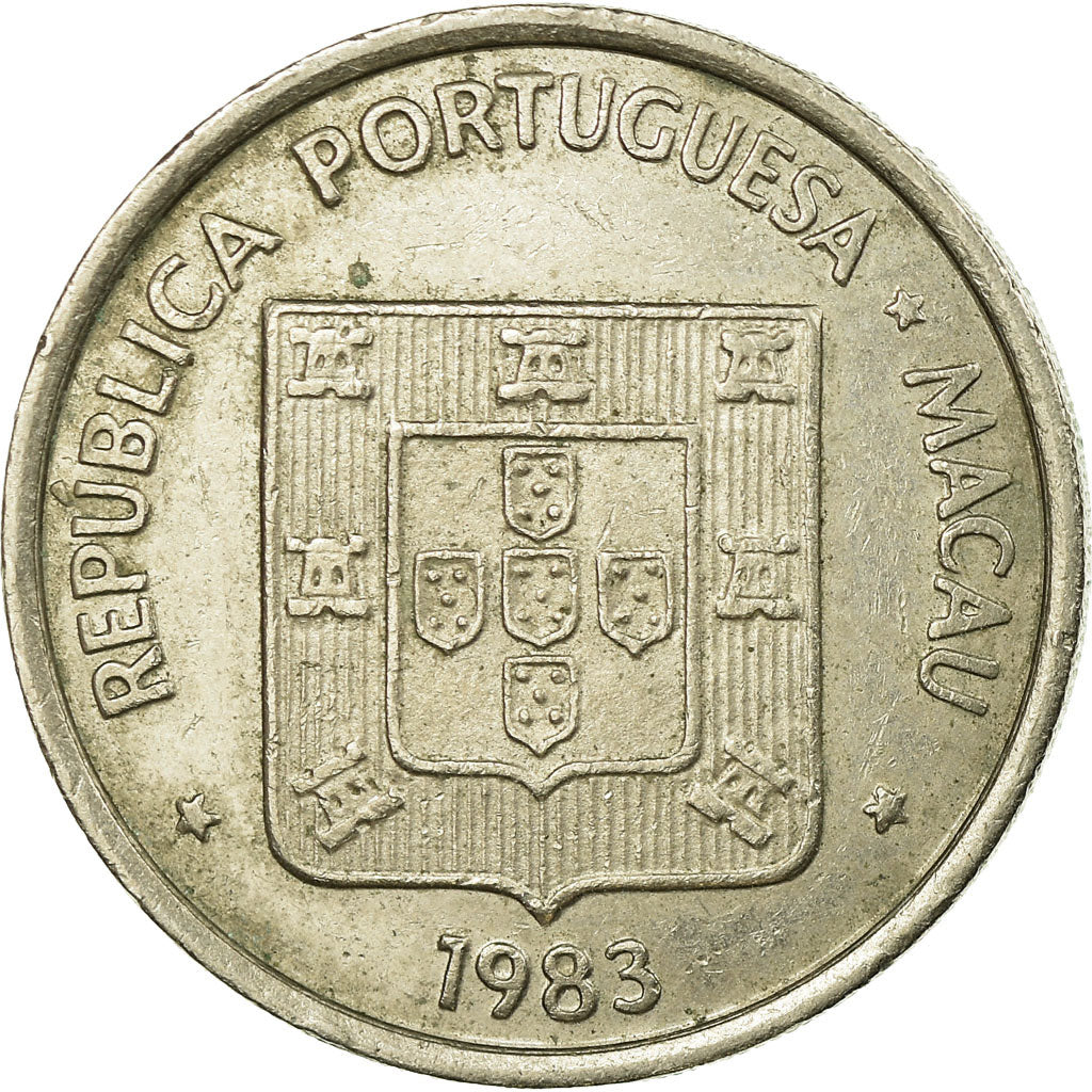 Coin, Macau, Pataca, 1983, Singapore Mint, EF(40-45), Copper-nickel, KM:23.1