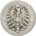 GERMANY - EMPIRE, Mark, 1875, Hanovre, KM #7, VF(30-35), Silver, 24, 5.34