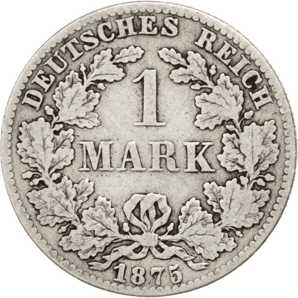 GERMANY - EMPIRE, Mark, 1875, Hanovre, KM #7, VF(30-35), Silver, 24, 5.34