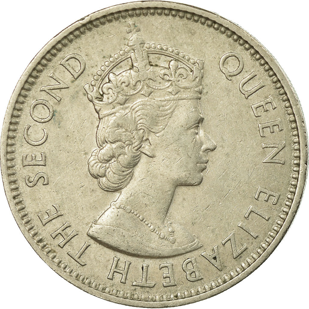 Coin, Nigeria, Elizabeth II, 2 Shilling, 1959, EF(40-45), Copper-nickel, KM:6