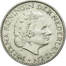 Coin, Netherlands, Juliana, Gulden, 1955, AU(50-53), Silver, KM:184