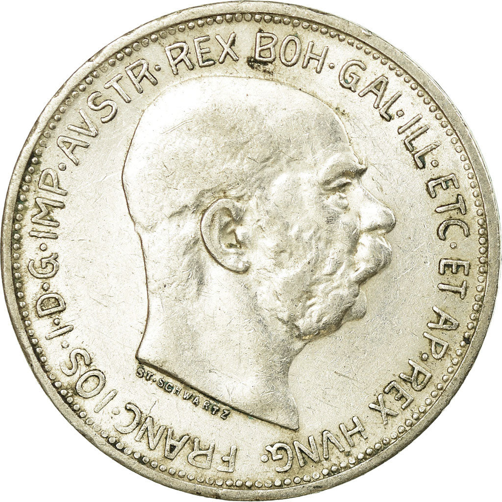 Moneta, Austria, Franz Joseph I, 2 Corona, 1913, BB, Argento, KM:2821