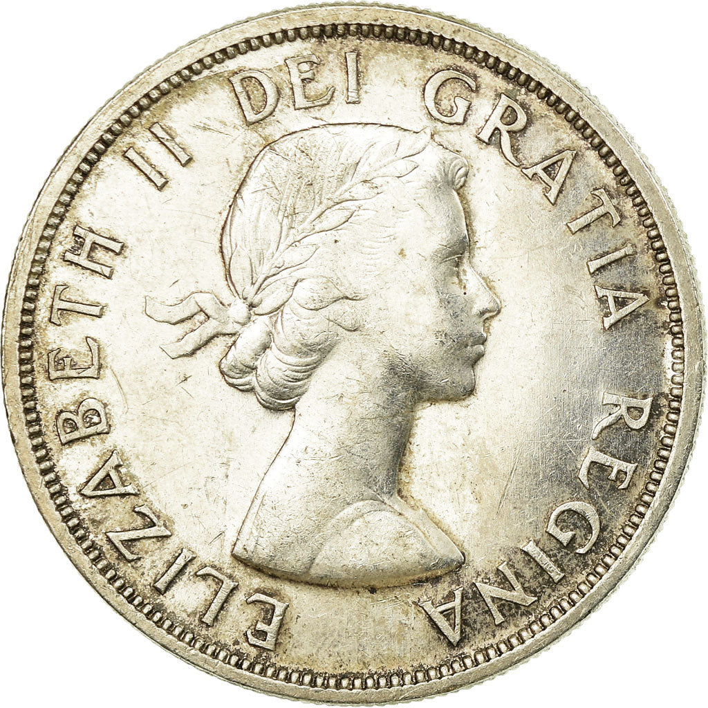 Coin, Canada, Elizabeth II, Dollar, 1958, Royal Canadian Mint, Ottawa