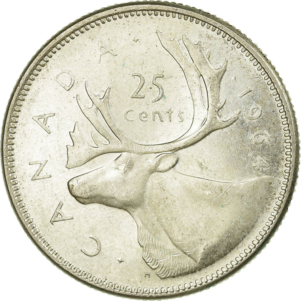 Monnaie, Canada, Elizabeth II, 25 Cents, 1964, Royal Canadian Mint, Ottawa, TTB