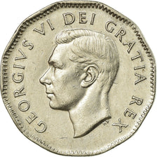 Coin, Canada, George VI, 5 Cents, 1949, Royal Canadian Mint, Ottawa, EF(40-45)