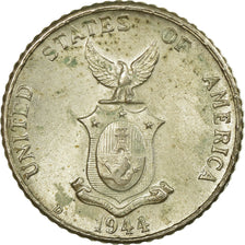 Coin, Philippines, 10 Centavos, 1944, EF(40-45), Silver, KM:181