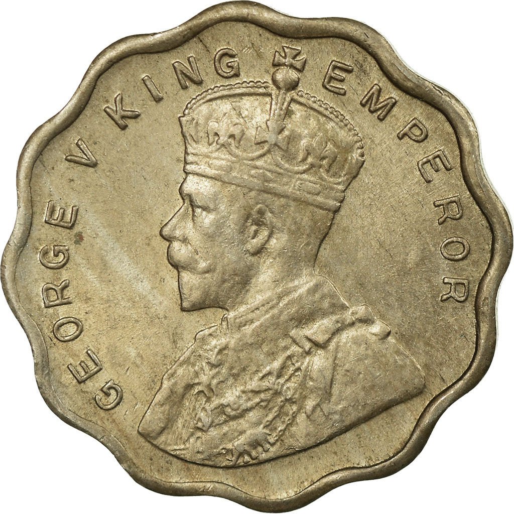 Monnaie, INDIA-BRITISH, George V, Anna, 1935, TTB, Copper-nickel, KM:513