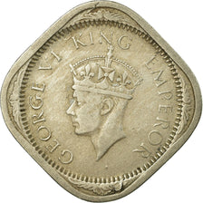 Coin, INDIA-BRITISH, George VI, 2 Annas, 1940, EF(40-45), Copper-nickel, KM:541