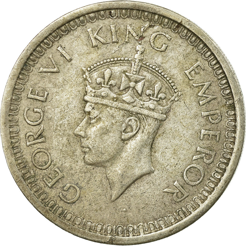 Coin, INDIA-BRITISH, George VI, Rupee, 1944, EF(40-45), Silver, KM:557.1