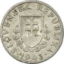 Coin, Slovakia, 20 Halierov, 1943, EF(40-45), Aluminum, KM:4a