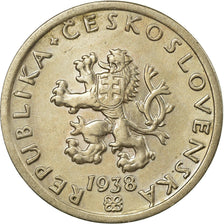 Coin, Czechoslovakia, 20 Haleru, 1938, EF(40-45), Copper-nickel, KM:1