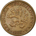 Moneta, Cecoslovacchia, 10 Haleru, 1937, BB, Bronzo, KM:3