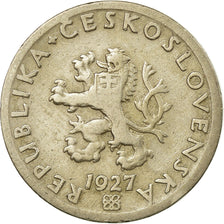 Coin, Czechoslovakia, 20 Haleru, 1927, VF(30-35), Copper-nickel, KM:1