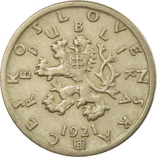 Coin, Czechoslovakia, 50 Haleru, 1921, EF(40-45), Copper-nickel, KM:2