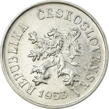 Coin, Czechoslovakia, 5 Haleru, 1953, EF(40-45), Aluminum, KM:37