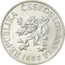 Coin, Czechoslovakia, 25 Haleru, 1953, EF(40-45), Aluminum, KM:39