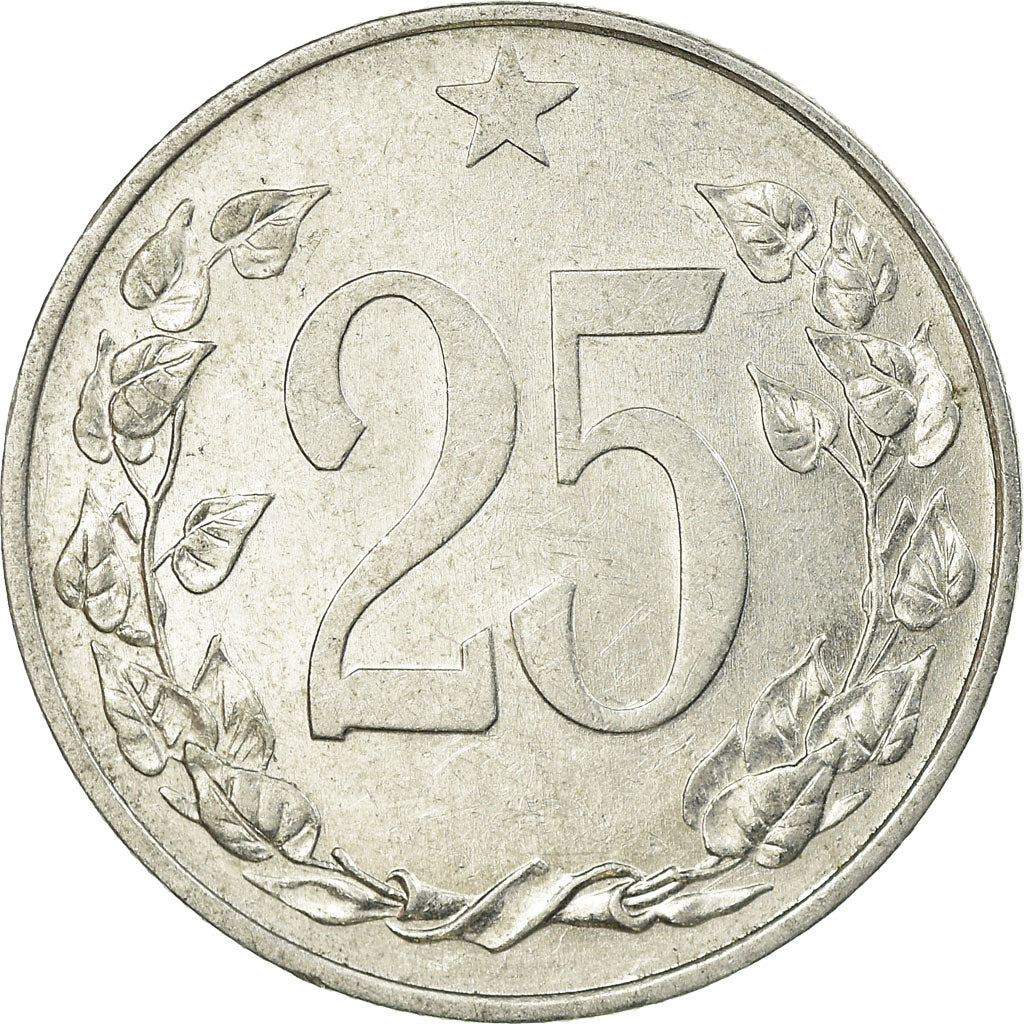 Coin, Czechoslovakia, 25 Haleru, 1953, EF(40-45), Aluminum, KM:39