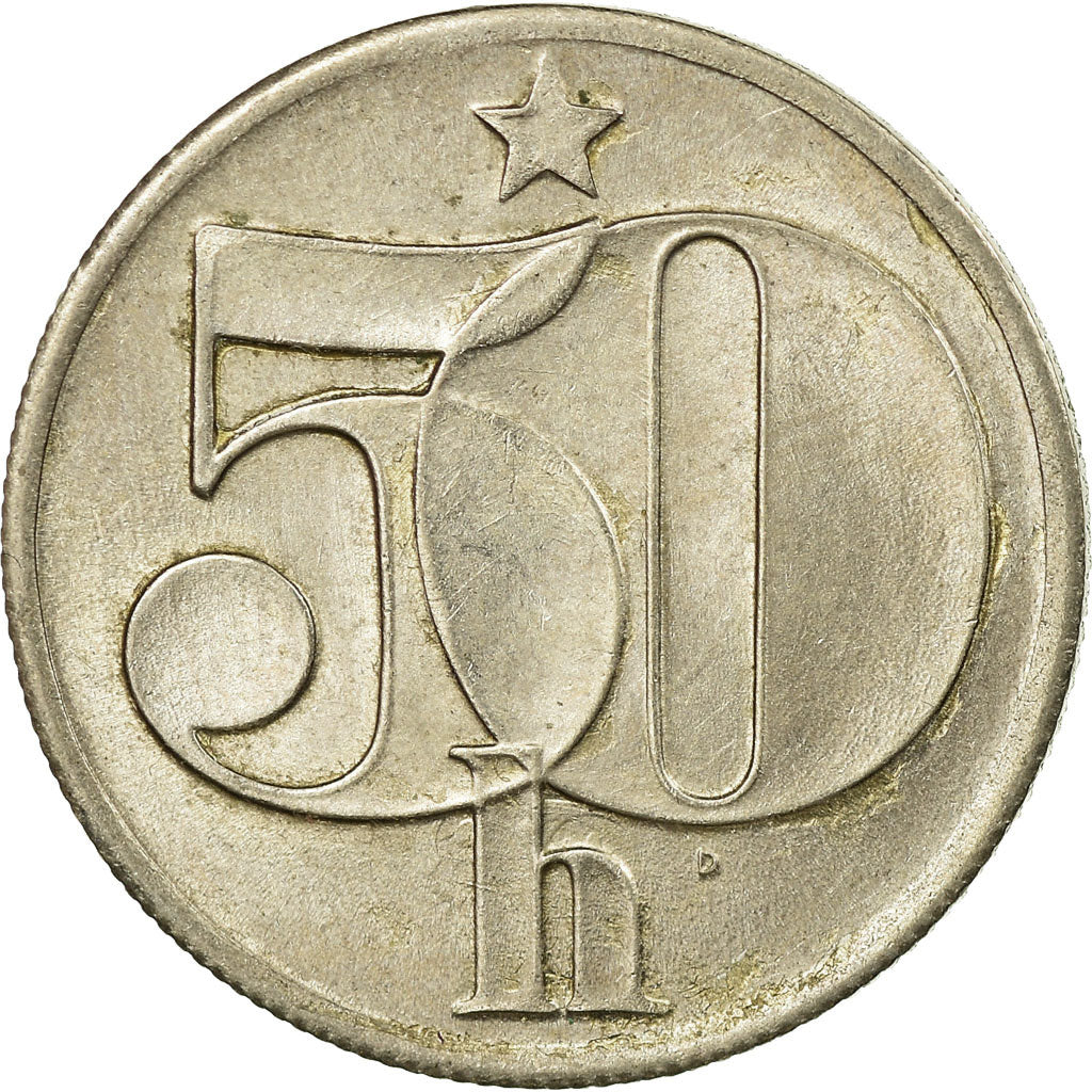 Monnaie, Tchécoslovaquie, 50 Haleru, 1986, TTB, Copper-nickel, KM:89