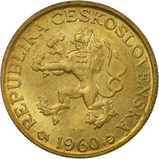 Coin, Czechoslovakia, Koruna, 1960, EF(40-45), Aluminum-Bronze, KM:46