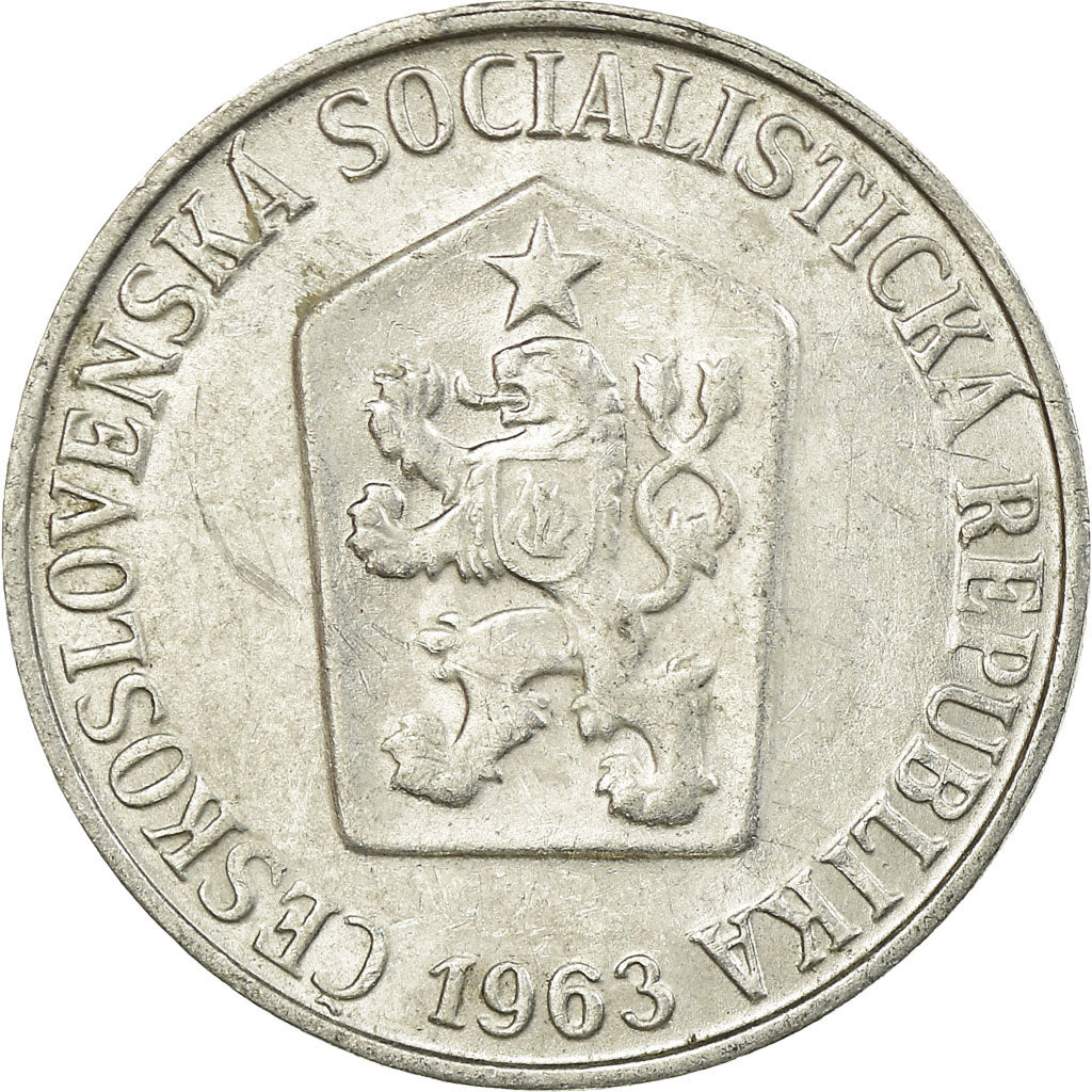 Coin, Czechoslovakia, 5 Haleru, 1963, EF(40-45), Aluminum, KM:53