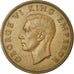 Coin, New Zealand, George VI, Penny, 1946, EF(40-45), Bronze, KM:13