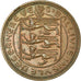 Coin, Guernsey, Elizabeth II, 8 Doubles, 1959, EF(40-45), Bronze, KM:16