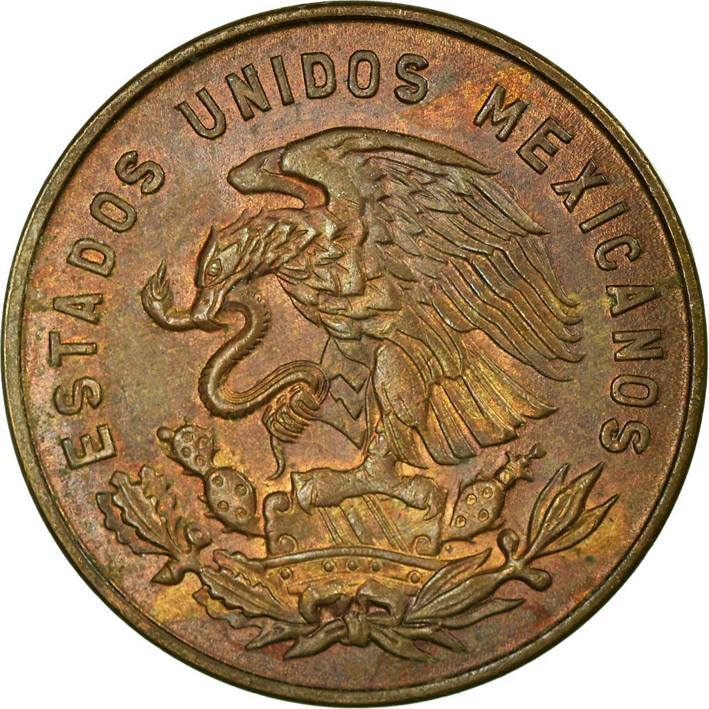 Moneta, Mexico, 5 Centavos, 1960, Mexico City, EF(40-45), Mosiądz, KM:426