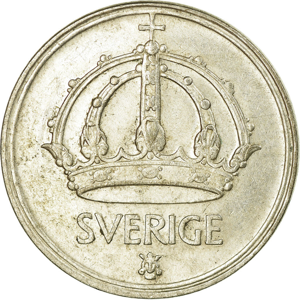 Coin, Sweden, Gustaf V, 50 Öre, 1949, VF(30-35), Silver, KM:817