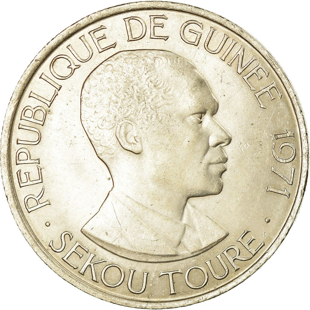 Coin, Guinea, 100 Francs, 1971, AU(55-58), Copper-nickel, KM:41