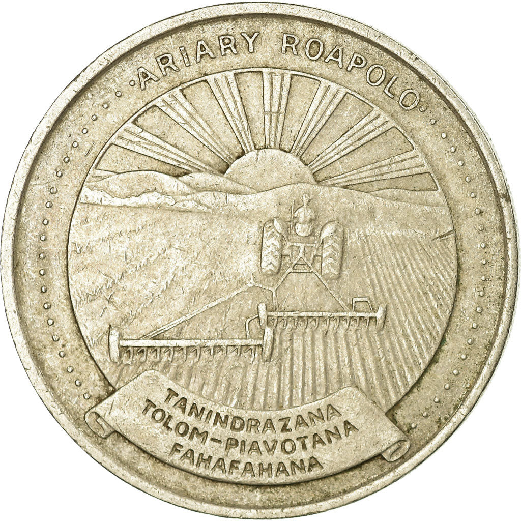 Moneda, Madagascar, 20 Ariary, 1983, MBC, Cobre - níquel, KM:14b