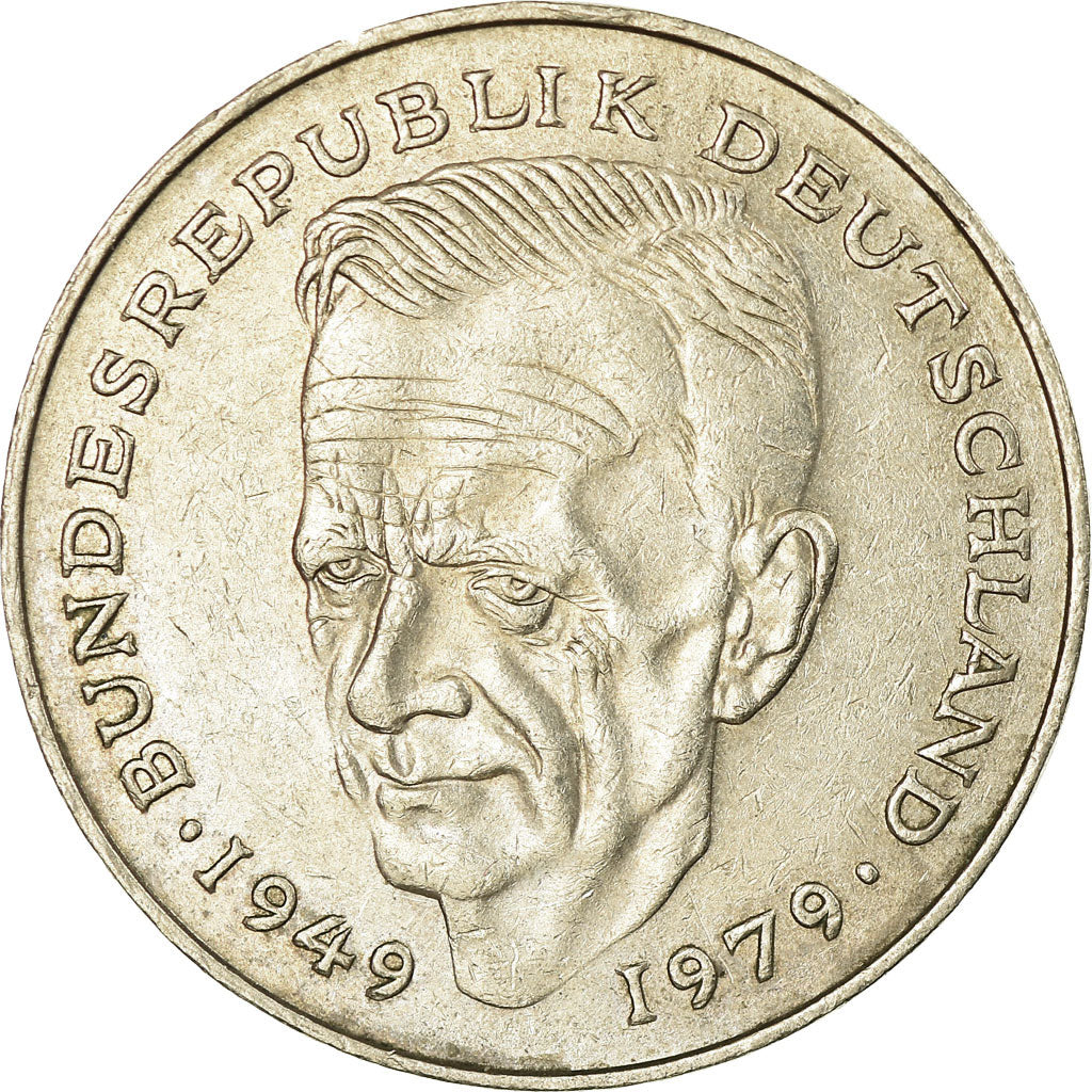 Coin, GERMANY - FEDERAL REPUBLIC, 2 Mark, 1983, Munich, EF(40-45), Copper-Nickel