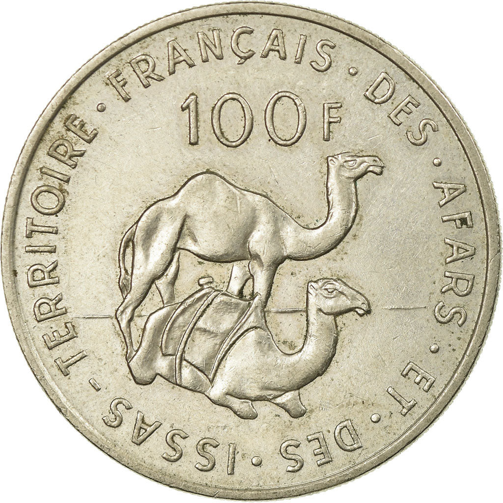 Coin, FRENCH AFARS & ISSAS, 100 Francs, 1970, Paris, EF(40-45), Copper-nickel