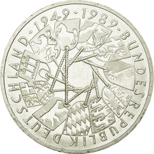 Coin, GERMANY - FEDERAL REPUBLIC, 10 Mark, 1989, Karlsruhe, Germany, MS(60-62)