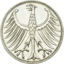 Coin, GERMANY - FEDERAL REPUBLIC, 5 Mark, 1970, Karlsruhe, AU(50-53), Silver