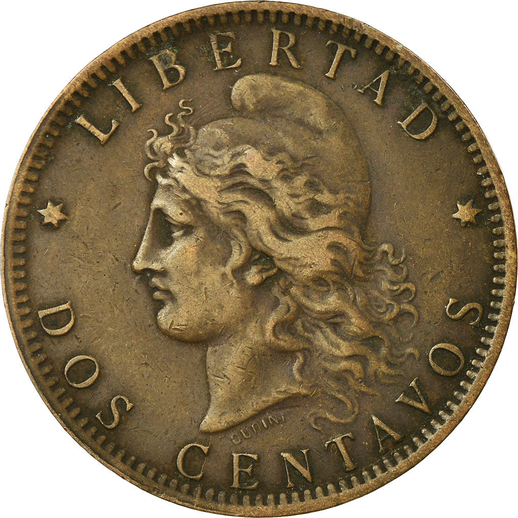 Coin, Argentina, 2 Centavos, 1894, VF(20-25), Bronze, KM:33