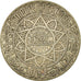 Coin, Morocco, Mohammed V, 10 Francs, 1933, Paris, EF(40-45), Silver, KM:38