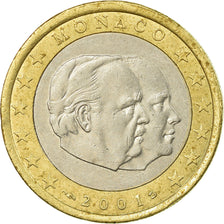 Monaco, Euro, 2001, EF(40-45), Bi-Metallic, KM:173