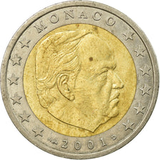 Monaco, 2 Euro, 2001, BB, Bi-metallico, KM:174
